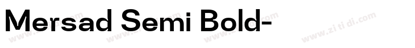 Mersad Semi Bold字体转换